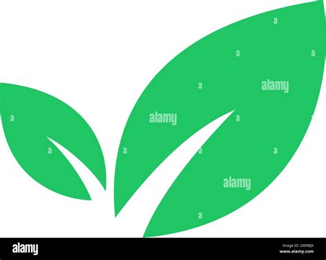 Green Leaves Icon As Eco Friendly Symbol Stock Vector Image And Art Alamy