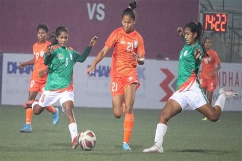 Saff U 20 Women Cship India Bangladesh Play Goalless Draw