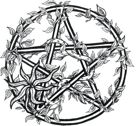 Wiccan Coloring Pages At Free Printable Colorings