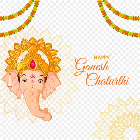 Se Or Ganesha Cara Y Feliz Ganesh Chaturthi Banner Png Dibujos Cara De