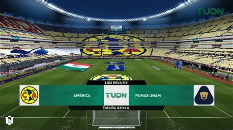 America Vs Pumas Liga Mx Gameplay Pes Youtube