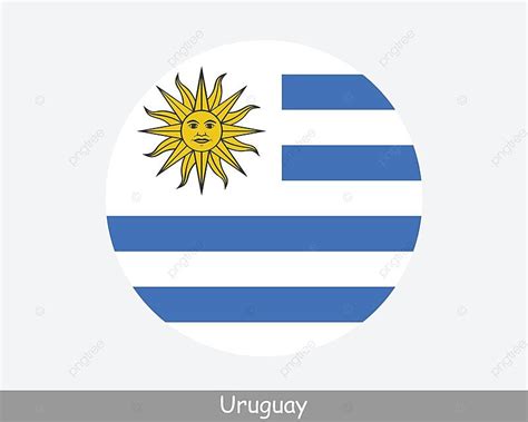 Uruguay Round Flag File Nation Cricut Vector File Nation Cricut Png