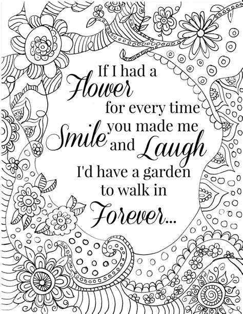 Coloring Quotes Printable Coloring Pages