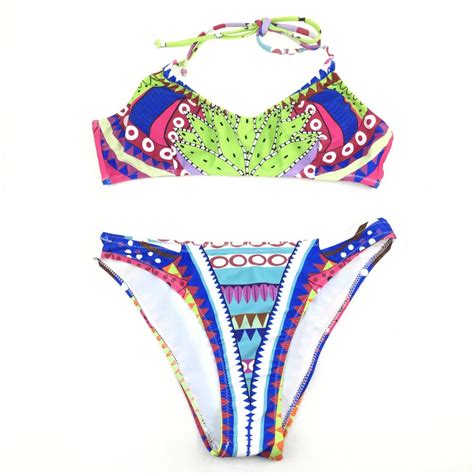 2016 Women Swimwear Reversible Bikini Sexy Padding Ladies Bathing Suit Brazilian Bikinis Set