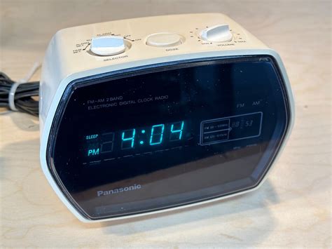 Vintage Panasonic Rc 55 Clock Radio Rare Vfd Blue Etsy