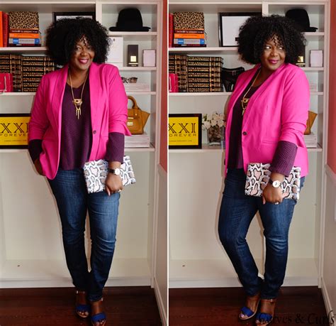 Grown And Sexy Plus Size Pink Blazers Geeks Fashion