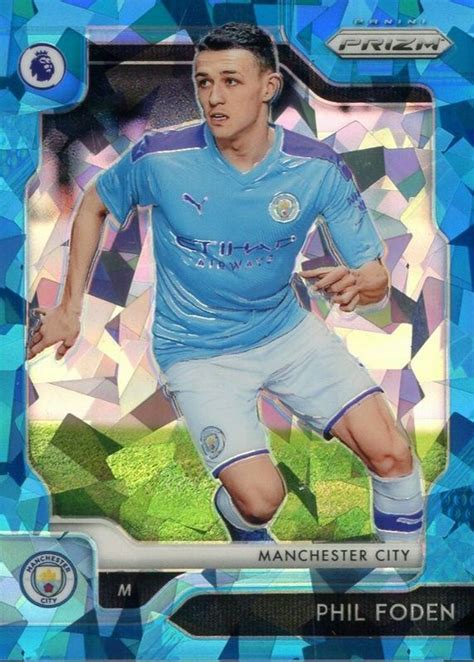 Phil Foden 2019 Prizm Premier League 159 Blue Ice 75 Price Guide