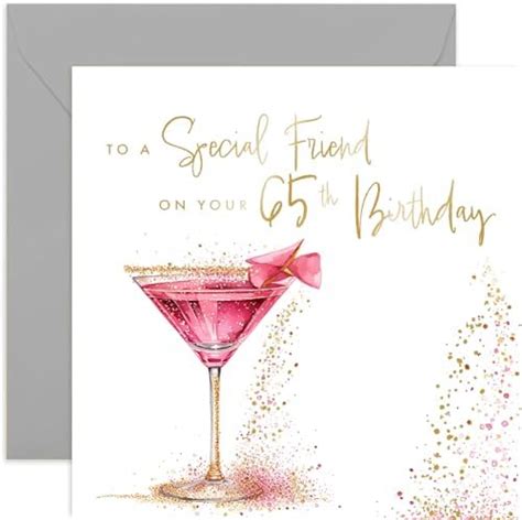 Old English Co Special 65th Birthday Card For Female Friend Best