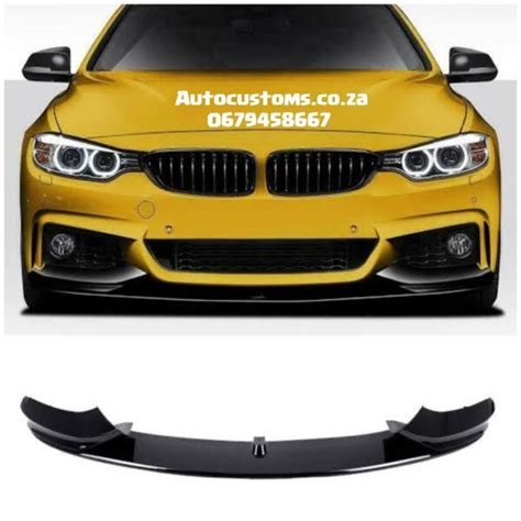 Bmw F32 F33 F36 4 Series M Sport Front Bumper Lip With Splitters