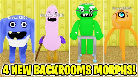 How To Get All 4 New Backrooms Morphs In Backrooms Morphs Roblox Youtube