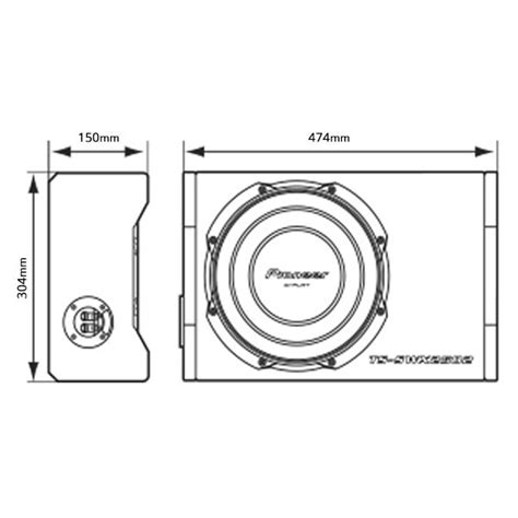 Pioneer® Tsswx2502 10 Ib Flat Series Single Shallow Mount Sealed