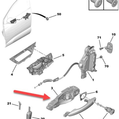 Poign E Ext Rieure Avant Droite Citro N C Aircross Citro N C