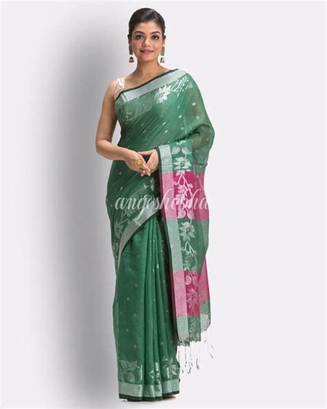 Tangail Saree Buy Cotton Tangail Saree Online Angoshobha