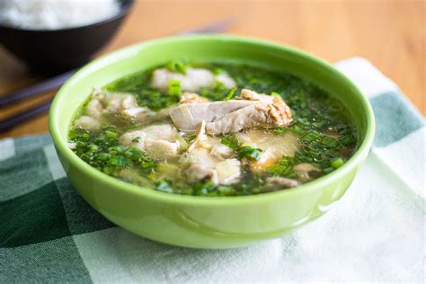 Easy Spring Onion Chicken Soup Recipe By Plated Asia