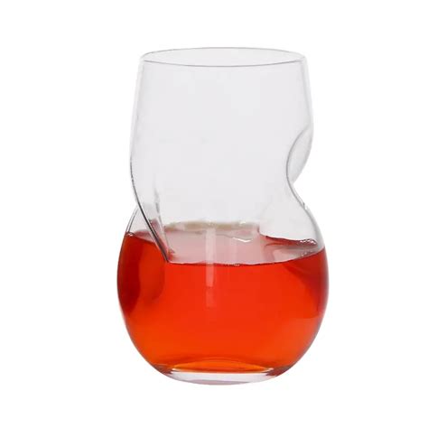 Glassware Wine Glasses With Finger Indentations Thumb Glasses