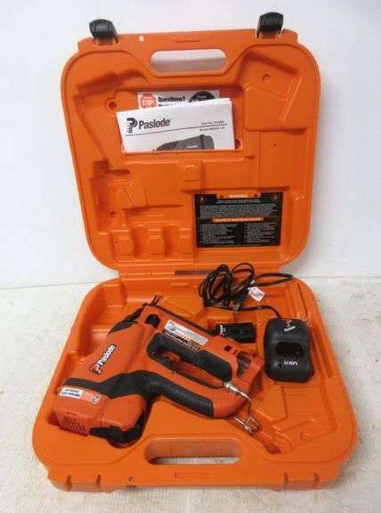 Paslode 16 Gauge Cordless Angled Finish Nailer Battery And Charger