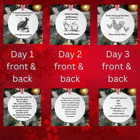 12 Days Of Christmas Ornament Bundle Unique Vintage Christmas Home Decor T A Christmas