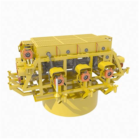 Subsea Cluster Manifold D Model Max Fbx Free D