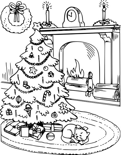 Sapin Noel Dessin Beau Photos Coloriage Sapin De Noel à Imprimer