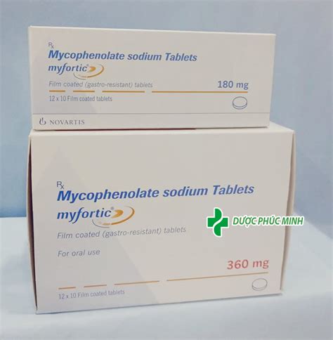 Thuốc Myfortic 180 360mg Mycophenolate Dự Phòng Thải Ghép Giá Bao