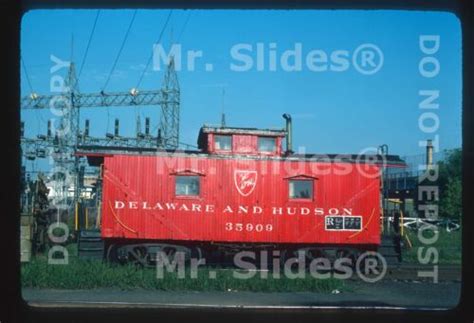 Original Slide D H Delaware Hudson Clean Paint Wood Caboose