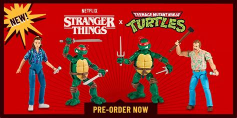 Stranger Things And Tmnt Crossover With New Playmates