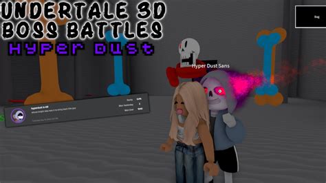 Undertale 3D Boss Battles Hyper Dust Sans SoNs YouTube