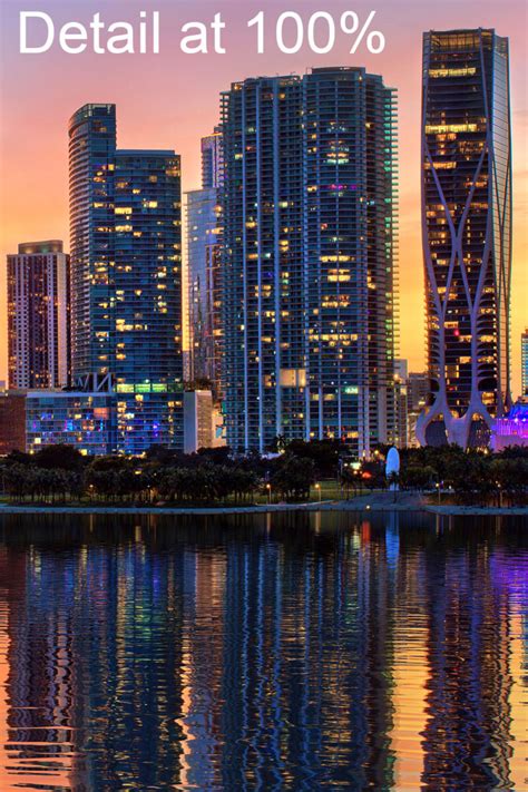 Miami Skyline Sunset Wall Decor Fine Art Photography