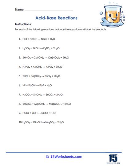 Acids And Bases Worksheets 15 Worksheets Worksheets Library