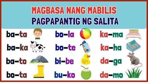 Pagbasa Ng Mga Salitang May Apat Na Pantig Part 54 Off