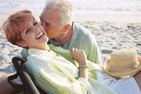 Beach Bliss Mature Couple Embracing Free Photo Download Freeimages