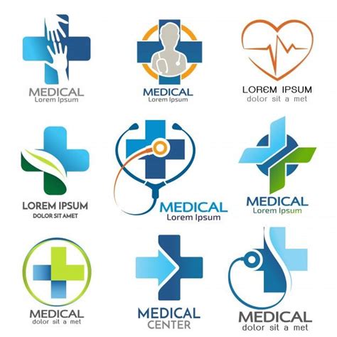 Premium Vector Vector Set Of Medical Logo Template Medical Logo Medical Logo Design