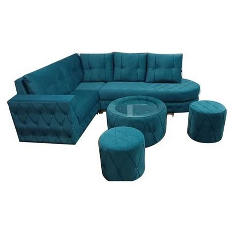 Blue Wooden Seater Living Room Sofa Set At Rs Set In Bhopal