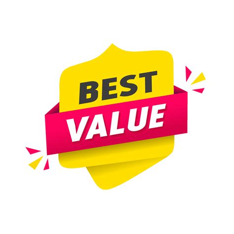 Best Value Banner Design Vector Illustration Isolated On White