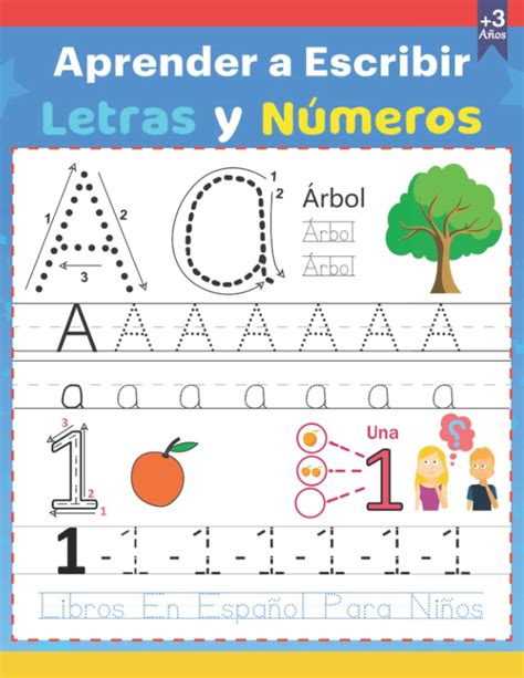 Buy Aprender a Escribir Letras y Números Libros En Español Para Niños