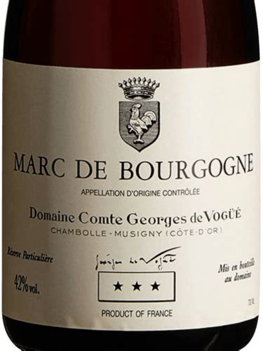 Domaine Comte Georges de Vogüé Marc de Bourgogne Vivino US