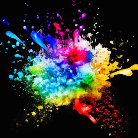 Abstract Color Splash And Explosion Vector Illustration Color Splash