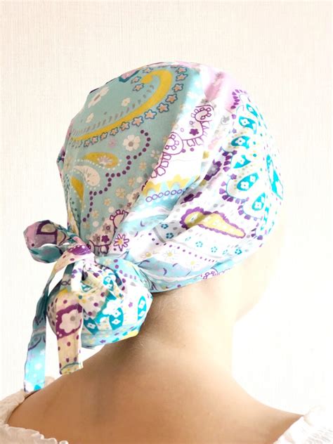 Sewing Pattern Scrub Cap Ponytail Pdf Surgical Hat Pattern Etsy