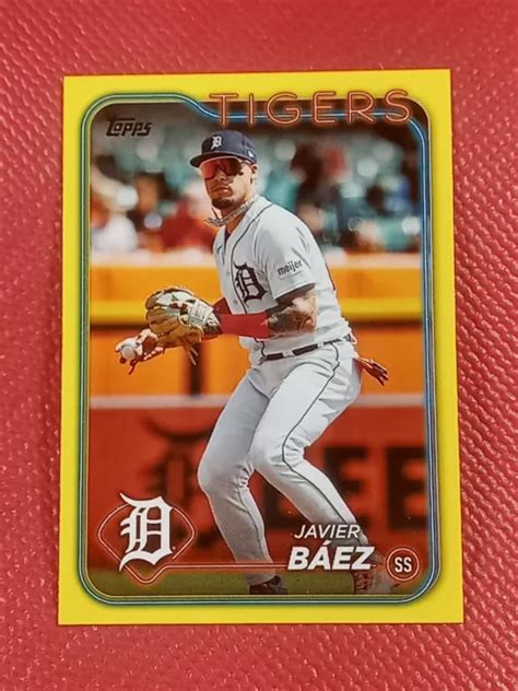 CARTE JAUNE 2024 Topps Series 2 Javier Báez SP 508 Detroit Tigers