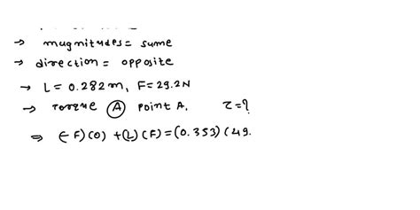 Solved Pair Forces With Equal Magnitudes Opposite Directions And Different Iines Of Action