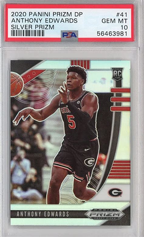 Anthony Edwards Silver Prizm Rc