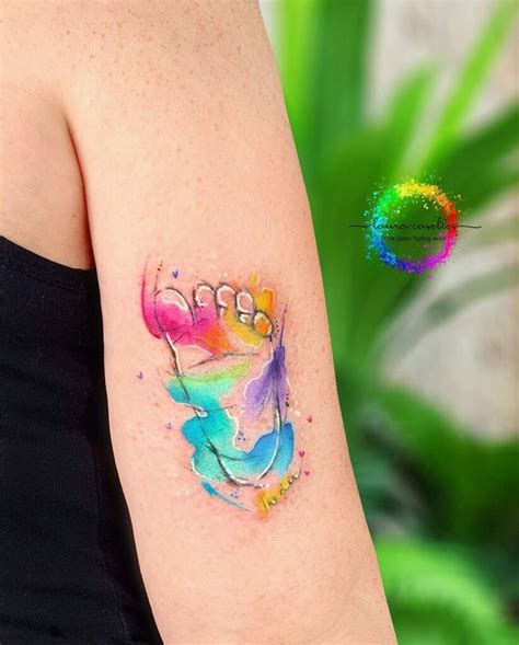 Baby Footprint Tattoo Ideas For Mom