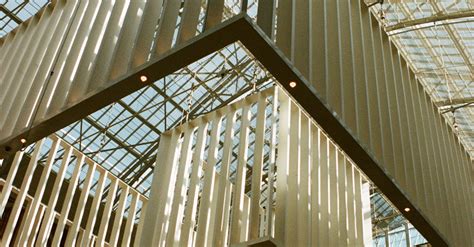 railings hanging  glass ceiling  stock photo