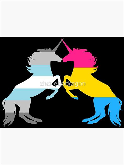 Pansexual Demiboy Pride Unicorns Poster For Sale By Shaneisadragon