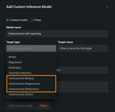 MLOps Reporting For Unstructured Models DataRobot Docs