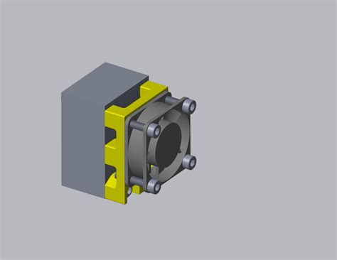 Free D File Mm Fan Adapter For Flying Bear Dual Nozzle Hot End D