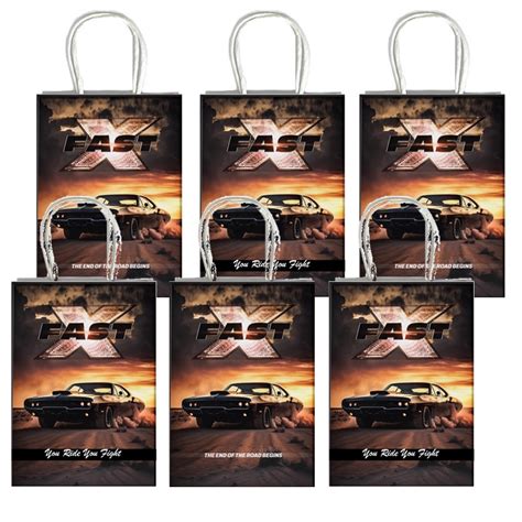 Fast And Furious Paper Favor Bags My Party Box Fast Furious Party