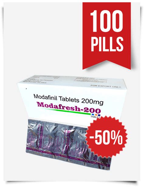 Generic Modafresh 200 Mg Modafinil 100 Tablets At ModafinilXL Online