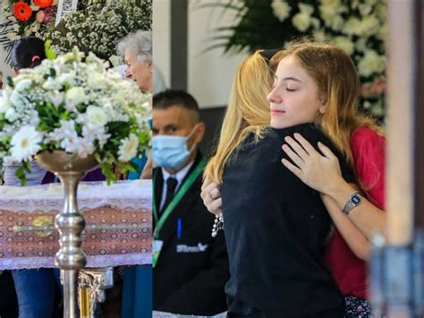 Filha de Susana Naspolini se emociona em velório da mãe