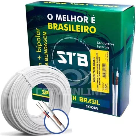 Cabo Coaxial Dupla Blindagem Speed Tech Caixa Mts